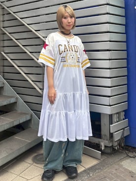 「Candy Stripper」｜CandyStripperさん（レディース・160cm）の夏コーディネート