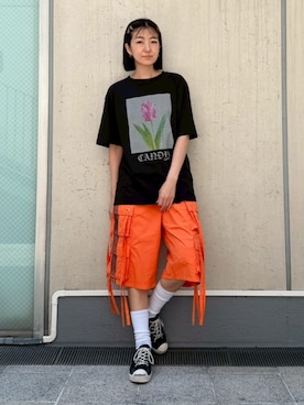 「Candy Stripper（キャンディストリッパー）のアイテム」を使った、CandyStripperさん（レディース・162cm）の春コーディネート