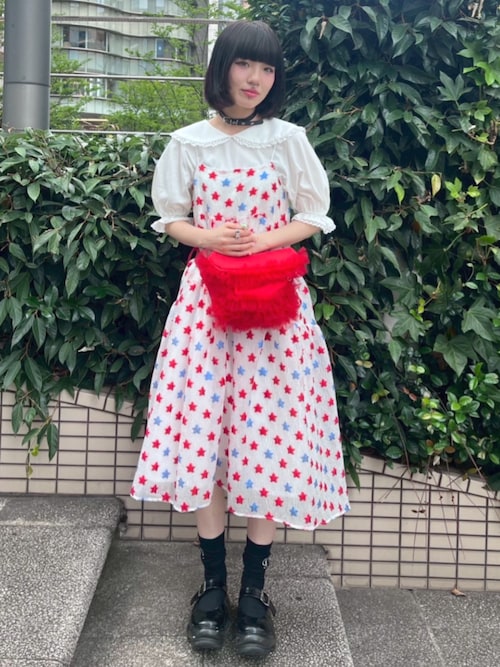 Candy Stripper ワンピース STAR JACQUARD SHEER ドレス