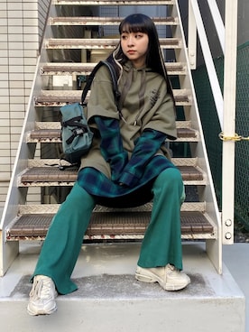 CandyStripperさん（レディース・161cm）の冬コーディネート