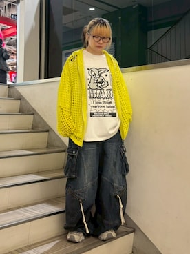 「Candy Stripper（キャンディストリッパー）のアイテム」を使った、CandyStripperさん（レディース・154cm）の春コーディネート