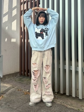 Candy Stripperのデニムパンツを使った人気ファッションコーディネート