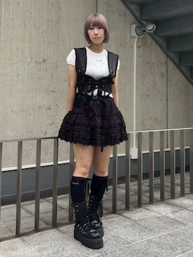 「アイテム（ボディバッグ/ウエストポーチ）」を使った、CandyStripperさん（レディース・160cm）の夏コーディネート