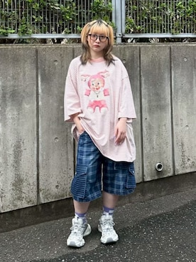 「Candy Stripper（キャンディストリッパー）のアイテム」を使った、CandyStripperさん（レディース・154cm）の春コーディネート
