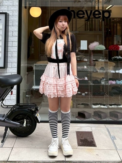 スカート Candy stripper COTTON LACE FRILL SKIRT Candy stripper COTTON LACE FRILL SKIRT