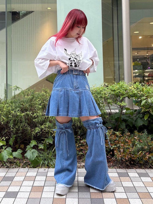 セール】PLEATED MINI SKIRT ＆ LEG ウォーマー（スカート