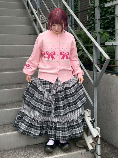 CANDY RIBBON KNIT カーディガン