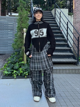 「プリーツ」｜CandyStripperさん（レディース・162cm）の秋コーディネート