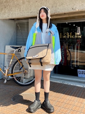 「Candy Stripper」｜「アイテム（ニットキャップ/ビーニー）」を使った、CandyStripperさん（レディース・160cm）の秋コーディネート