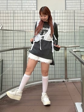 「Candy Stripper（キャンディストリッパー）のアイテム（パンツ）」を使った、CandyStripperさん（レディース・156cm）の秋コーディネート