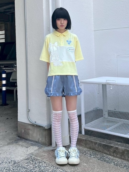トップス Candy Stripper SWEET THINGS POLO TOPS セール】SWEET THINGS POLO トップス（ポロシャツ）｜Candy