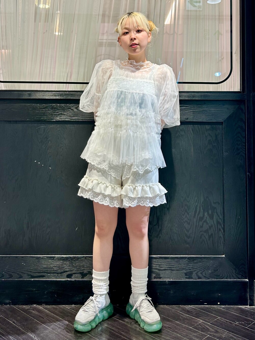 キャンディストリッパー フリルパンツ レース ホワイト