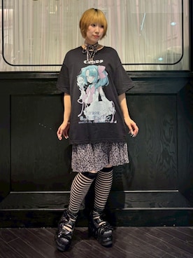 「Candy Stripper（キャンディストリッパー）のアイテム」を使った、CandyStripperさん（レディース・160cm）の春コーディネート