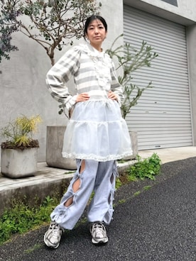 「Candy Stripper（キャンディストリッパー）のアイテム（ワンピース/ドレス）」を使った、CandyStripperさん（レディース・162cm）の春コーディネート