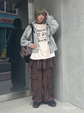 「コットンレース」｜CandyStripperさん（レディース・160cm）の秋コーディネート