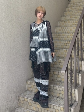 「Candy Stripper（キャンディストリッパー）のアイテム（トップス）」を使った、CandyStripperさん（レディース・160cm）の春コーディネート