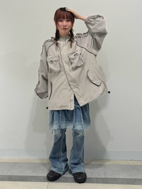 「Candy Stripper（キャンディストリッパー）のアイテム（パンツ）」を使った、CandyStripperさん（レディース・153cm）の秋コーディネート