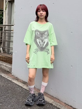 「Candy Stripper（キャンディストリッパー）のアイテム」を使った、CandyStripperさん（レディース・148cm）の夏コーディネート