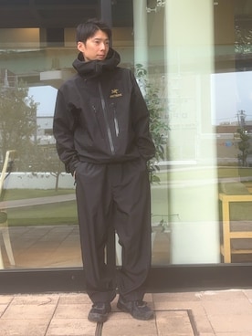 「アイテム（ナイロンジャケット）」を使った、ユウタさん（メンズ・172cm）の秋コーディネート