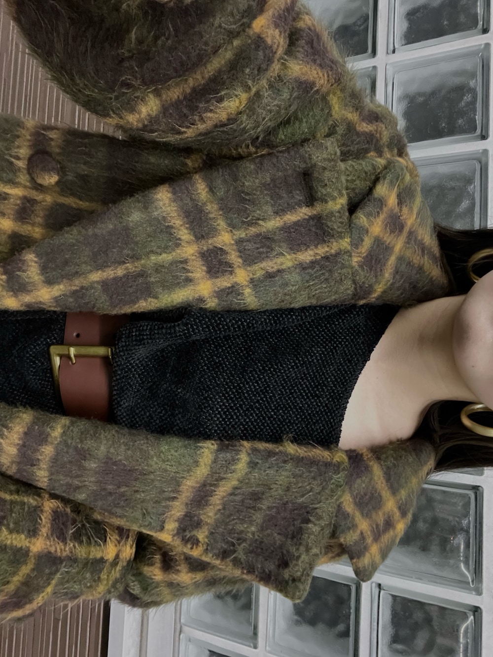 「American Vintageのアイテム（ジャケット/アウター、ブラウン系）」を使った、Manaeさん（レディース・155cm）の冬コーディネートの1枚目の写真
