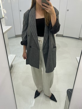 「アイテム（ジャケット/アウター）」を使った、Manaeさん（レディース・155cm）の秋コーディネート