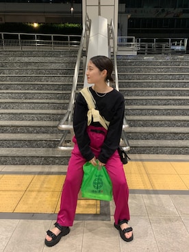 「2連ネックレス」｜なつきさん（レディース・154cm）の秋コーディネート