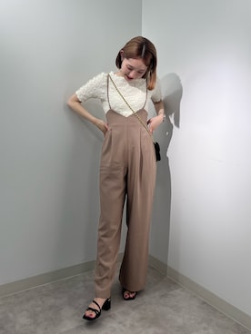 「FREE'S MART（フリーズマート）のアイテム（オールインワン・サロペット）」を使った、なつきさん（レディース・154cm）の夏コーディネート