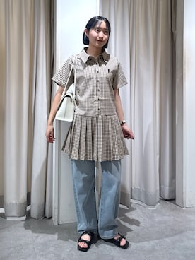 「FREE'S MART（フリーズマート）のアイテム」を使った、なつきさん（レディース・154cm）の夏コーディネート