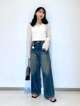 「FREE'S MART（フリーズマート）のアイテム（財布/小物）」を使った、なつきさん（レディース・154cm）の夏コーディネート