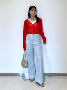 「FREE'S MART（フリーズマート）のアイテム（アクセサリー）」を使った、なつきさん（レディース・154cm）の夏コーディネート