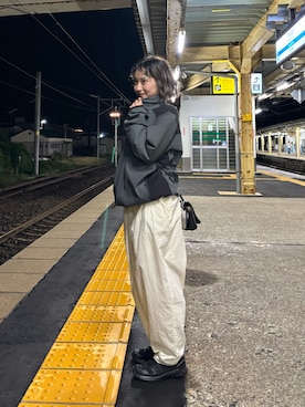 「FREE'S MART（フリーズマート）のアイテム」を使った、なつきさん（レディース・154cm）の秋コーディネート