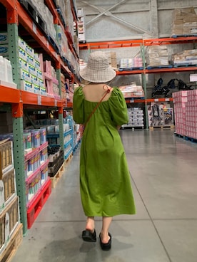 「H&M（エイチ・アンド・エム）のアイテム（帽子）」を使った、なつきさん（レディース・154cm）の秋コーディネート