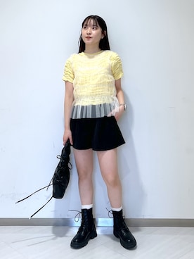 「チュール」｜なつきさん（レディース・154cm）の春コーディネート