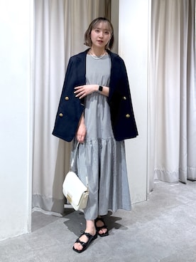 「FREE'S MART（フリーズマート）のアイテム（ジャケット/アウター）」を使った、なつきさん（レディース・154cm）の春コーディネート