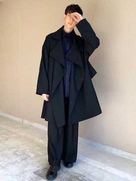 「LiNoH（リノー）のアイテム（パンツ）」を使った、Kyoheiさん（メンズ・174cm）の秋コーディネート