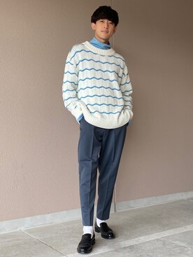 「LiNoH（リノー）のアイテム（トップス）」を使った、Kyoheiさん（メンズ・174cm）の冬コーディネート