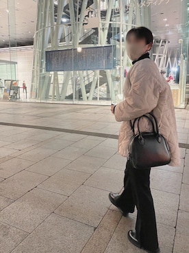 「apres jour mignon（アプレジュールミニョン）のアイテム（ブルゾン）」を使った、Ma!!さん（レディース・158cm）の冬コーディネート
