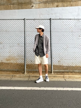 「Acne Studios（アクネストゥディオズ）のアイテム（帽子）」を使った、inuさん（メンズ・172cm）の春コーディネート