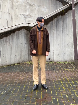 「BEAUTY&YOUTH UNITED ARROWS（ビューティーアンドユースユナイテッドアローズ）のアイテム（その他アウター）」を使った、inuさん（メンズ・172cm）の冬コーディネート