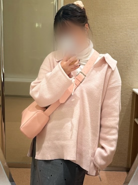 「アイテム（シュシュ）」を使った、おひなさん（レディース・156cm）の秋コーディネート