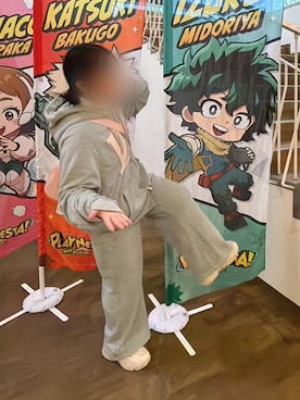 「アイテム（パーカー）」を使った、おひなさん（レディース・157cm）の秋コーディネート