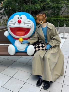 「初秋コーデ」｜「アイテム（トレンチコート）」を使った、tamaさん（レディース・163cm）の秋コーディネート