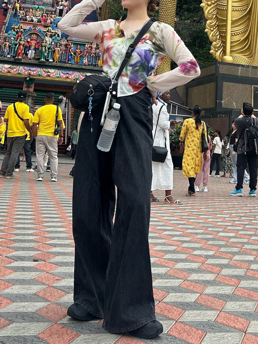 トップス 2WAY SMOKE FLOWER SHEER TOP blk/M トップス 2WAY SMOKE FLOWER SHEER TOP blk/M 2WAY SMOKE FLOWER