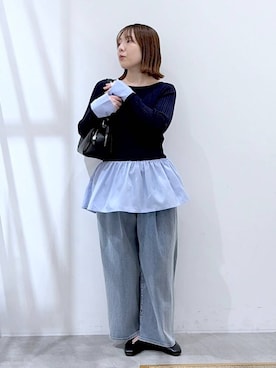 かわこさん（レディース・152cm）の冬コーディネート