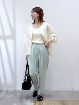 「Elura（エルーラ）のアイテム」を使った、かわこさん（レディース・152cm）の春コーディネート