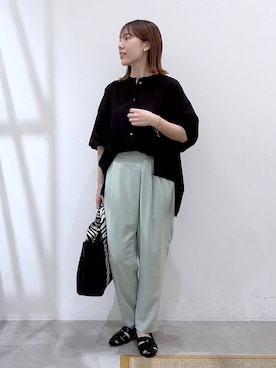 「Elura（エルーラ）のアイテム」を使った、かわこさん（レディース・152cm）の春コーディネート