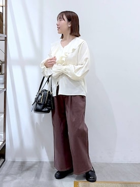 かわこさん（レディース・152cm）の冬コーディネート