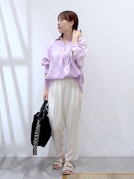 「Elura（エルーラ）のアイテム」を使った、かわこさん（レディース・152cm）の春コーディネート