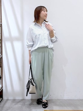 「Elura（エルーラ）のアイテム」を使った、かわこさん（レディース・152cm）の春コーディネート