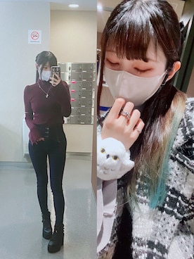 「ENVYM（アンビー）のアイテム（ジャケット/アウター）」を使った、deyilanniさん（レディース・166cm）の秋コーディネート